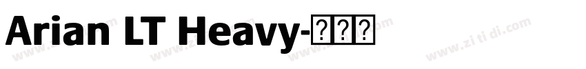 Arian LT Heavy字体转换